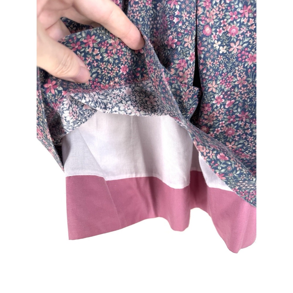 Vintage Simi Toddler Girls Dress Size 2T Peter Pan Collar Ditzy Floral Lined - Picture 2 of 9